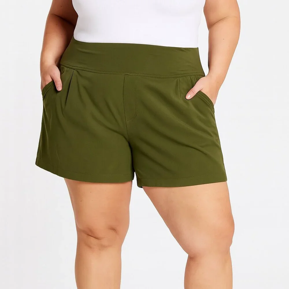 Athleta Trekkie North Short Olive Green Size 26 NWT XXL-XXXL SHIPS FAST